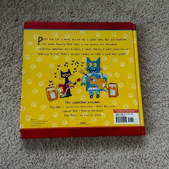 Pete the Cat Children's Book Storybook Collection: 7 Groovy Stories! Hardcover - Picture 9 of 12